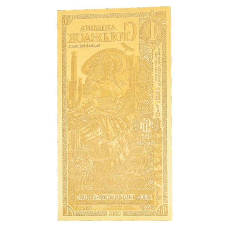 Arizona 1 Goldback Goldnote 1/1000 oz