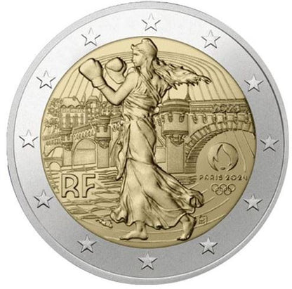 Frankreich 2€ 2023 - Olympia 2024 
