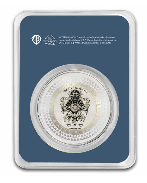 Harry Potter Gringotts Medallion 1 oz Silber farbig