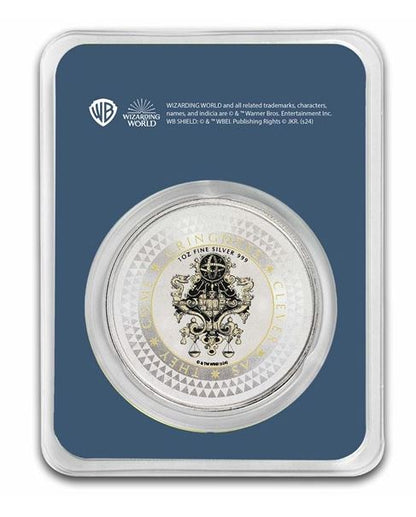 Harry Potter Gringotts Medallion 1 oz Silber farbig