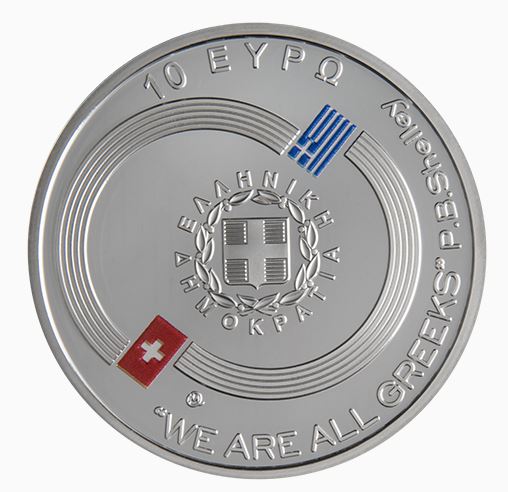 Johann Jakob Meyer 10 Euro Silbermünze Griechenland Proof