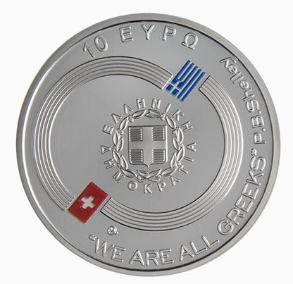 Johann Jakob Meyer 10 Euro Silbermünze Griechenland Proof