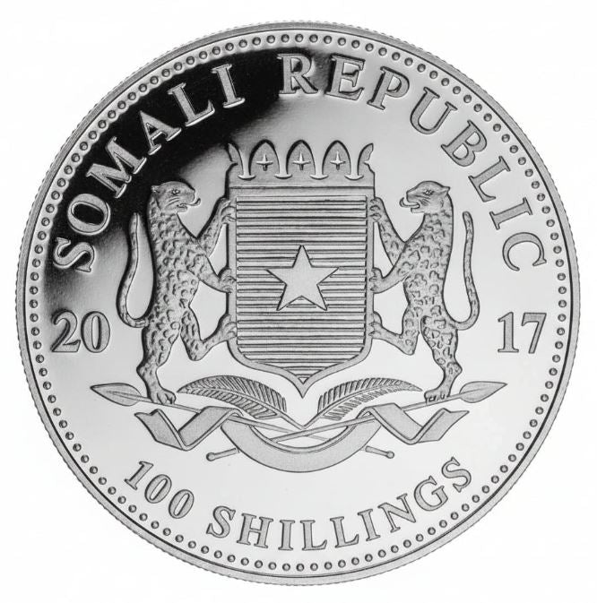 Somalia Elefant 2017 Hahn Privy Silbermünze