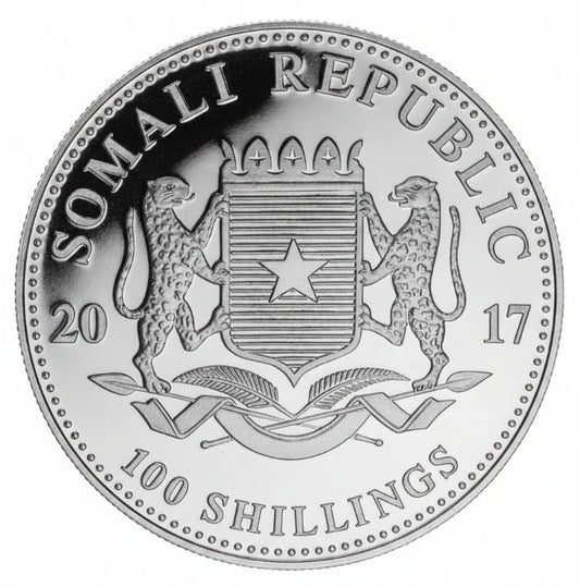 Somalia Elefant 2017 Hahn Privy Silbermünze