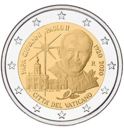 Vatikan 2€ 2020 - 100 Jahre Johannes Paul II