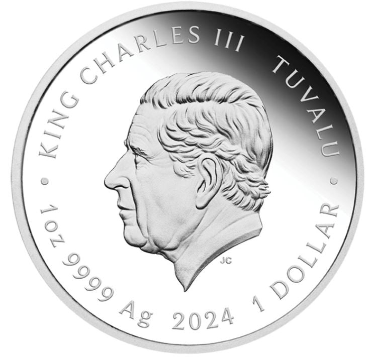 Aretha Franklin 2024 Silbermünze Proof koloriert