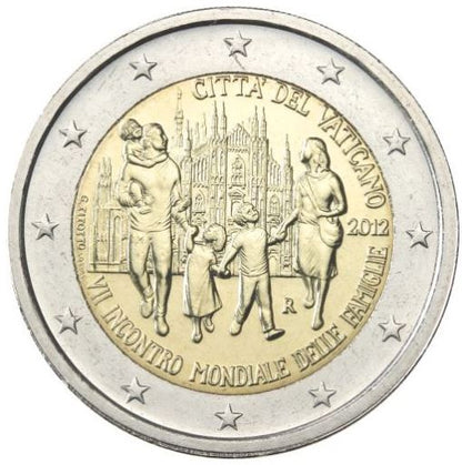 Vatikan 2€ 2012 - Weltfamilientreffen im Folder