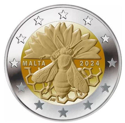 Malta 2€ 2024 - Malteser Honigbiene