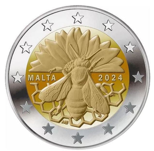 Malta 2€ 2024 - Malteser Honigbiene