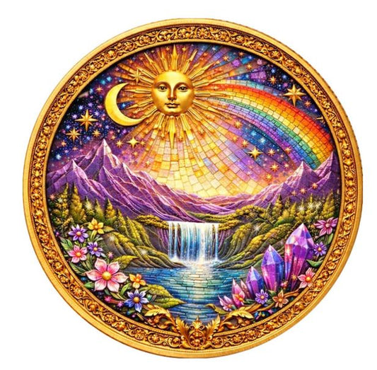 Unicorn Mythic Mosaic 2026 Kupfermünze farbig