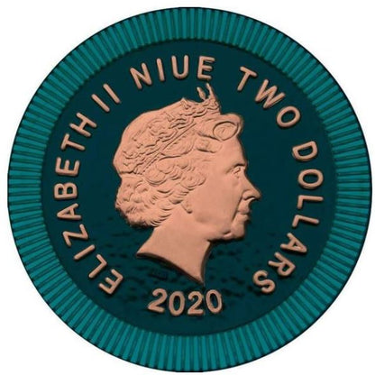 Niue - Athenische Eule 2020 Athen coloriert