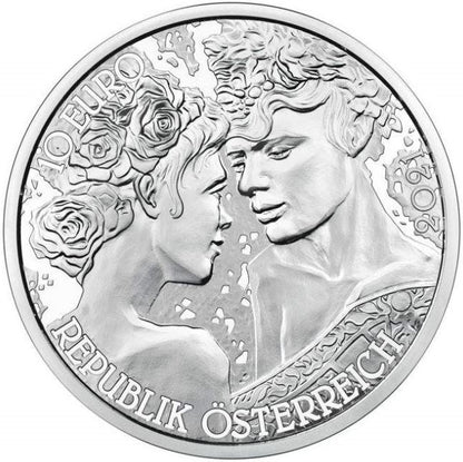 Österreich 10 Euro Rose 2021 Silbermünze PP
