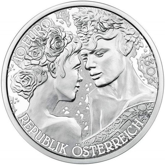 Österreich 10 Euro Rose 2021 Silbermünze PP