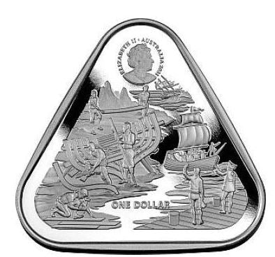 Australien 2021 Zeewijk Dreiecksmünze 1 oz Silber