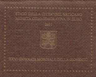 Vatikan 2€ 2011 - Weltjugendtag Madrid im Folder