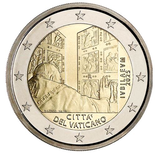 Vatikan 2 Euro 2025 Heiliges Jahr Jubiläum im Folder