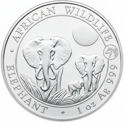 Somalia Elefant 2014 Pferd Privy Silbermünze 1 oz
