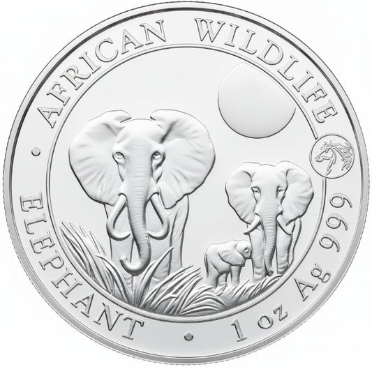 Somalia Elefant 2014 Pferd Privy Silbermünze 1 oz