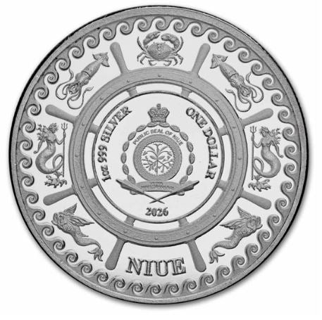 Kraken 2026 Silbermünze 1 oz Niue Mythical Creatures