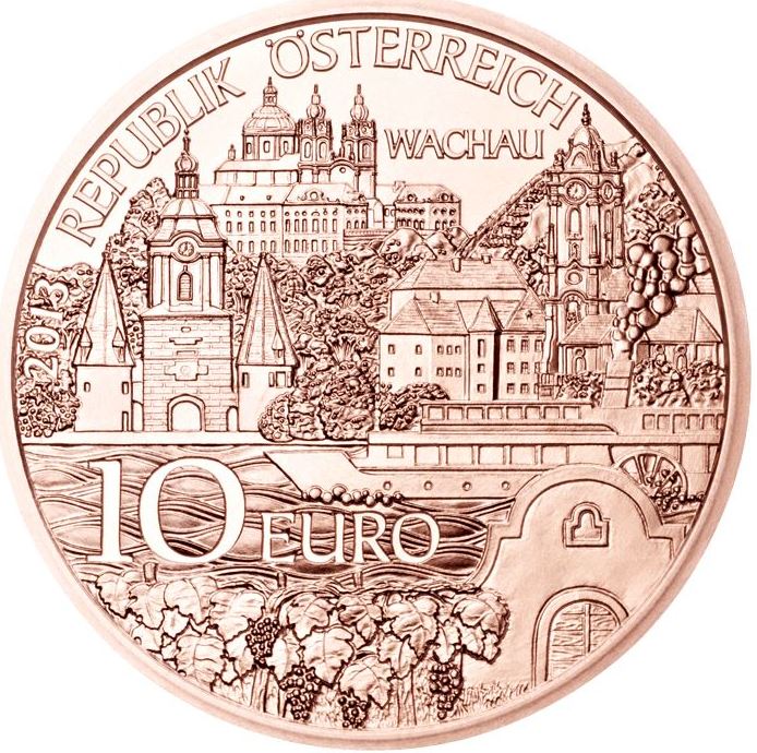 Österreich 10 Euro Kupfer 2013 Niederösterreich