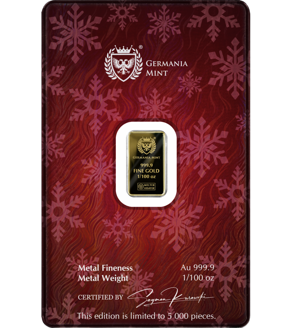 Germania - 1/100oz Goldbarren Candy Cane 2026