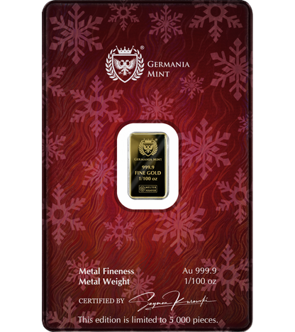 Germania - 1/100oz Goldbarren Candy Cane 2026