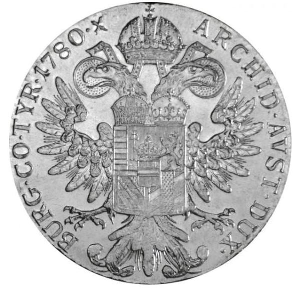 Maria Theresien Taler Silber Nachprägung 1780