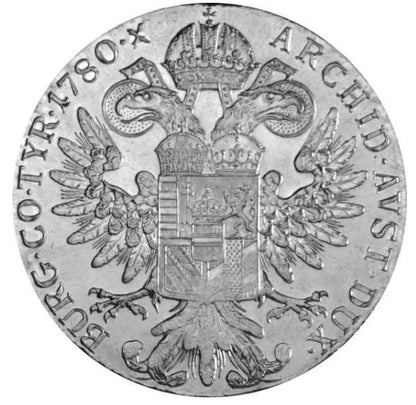 Maria Theresien Taler Silber Nachprägung 1780