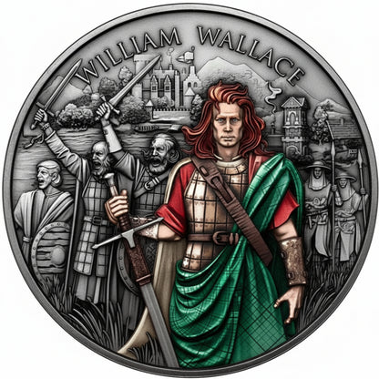 Legendary Warriors William Wallace 2026 Color 1 oz Silbermedaille