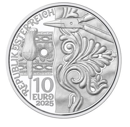 10 Euro Silber 2025 „Aufbrezeln - Leder“ hgh