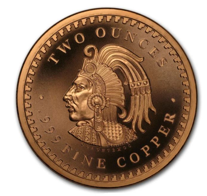 2oz Kupfer USA Azteken Kalender - Edelmetalle Koitz GnbR