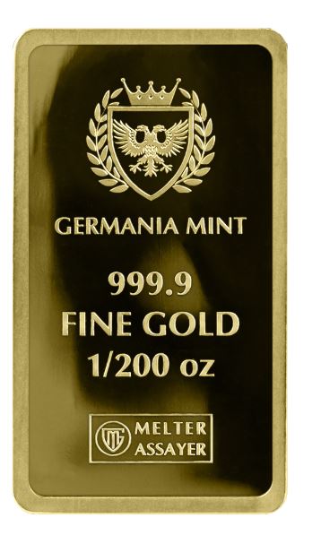 Germania Mint 1/200 oz Goldbarren Proof Safepack