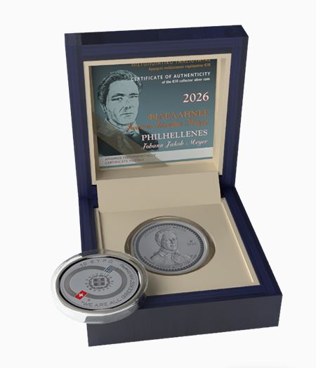 Johann Jakob Meyer 10 Euro Silbermünze Griechenland Proof