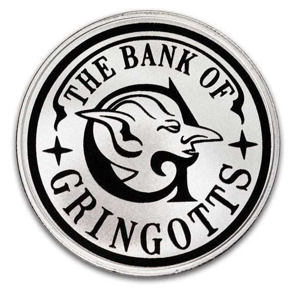 Harry Potter Gringotts Medallion 1 oz Silber farbig