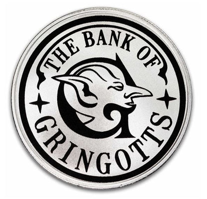 Harry Potter Gringotts Medallion 1 oz Silber farbig