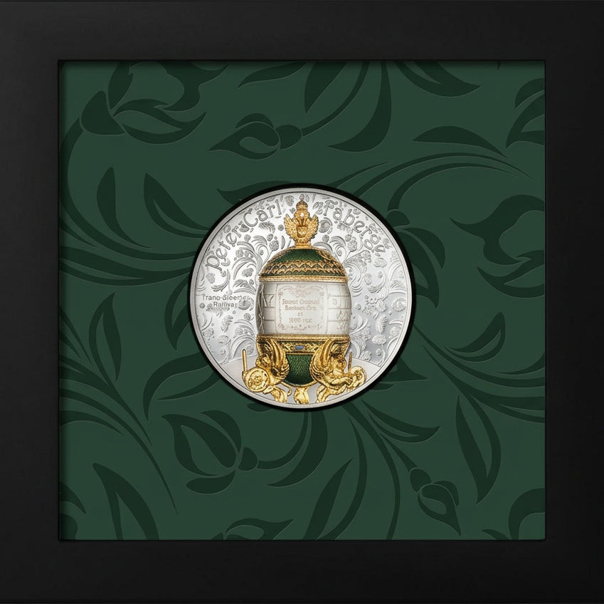 Mongolei - 2oz Fabergé Trans-Siberian Railway Egg 2027
