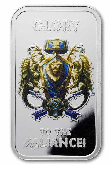 World of Warcraft Alliance 1 oz Silberbarren