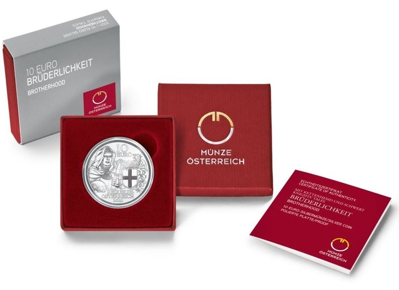 Österreich 10 Euro Rose 2021 Silbermünze PP
