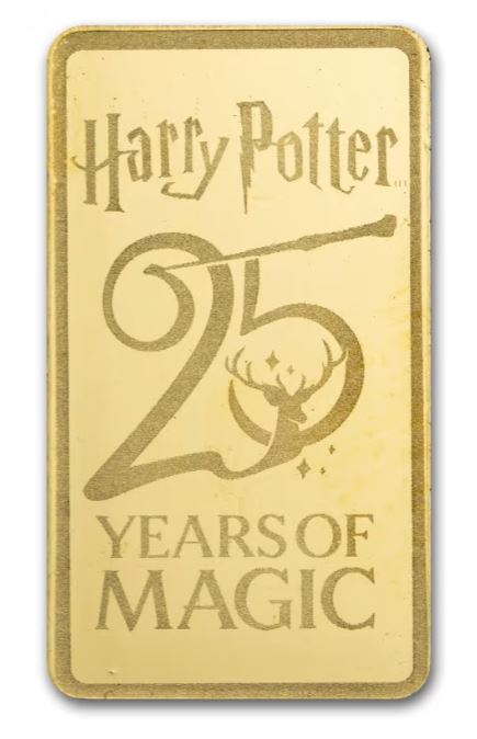 Harry Potter 25 Years of Magic Goldbarren 0,5 g