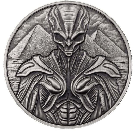 Alien 2025 Antiqued Silbermünze 1 oz Samoa