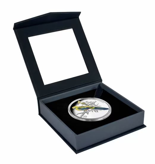 Niue Blasskopfsittich 2026 Silbermünze Proof Privy Mark