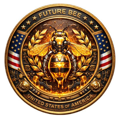 Future American Bee 2026 Kupfermünze leuchtet im Dunkeln