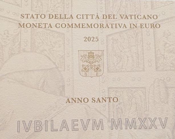 Vatikan 2 Euro 2025 Heiliges Jahr Jubiläum im Folder