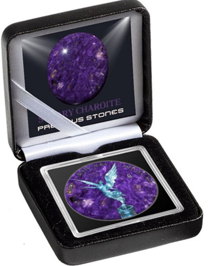 Starry Charoite Libertad 2024 Silbermünze 1 oz Holo