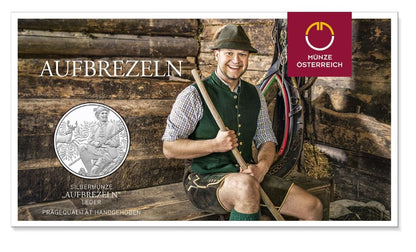 10 Euro Silber 2025 „Aufbrezeln - Leder“ hgh