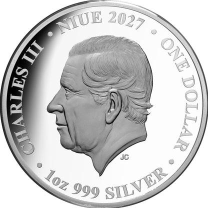 Niue Sasquatch 2027 1 oz Silber Proof