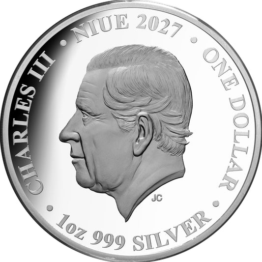 Niue Sasquatch 2027 1 oz Silber Proof