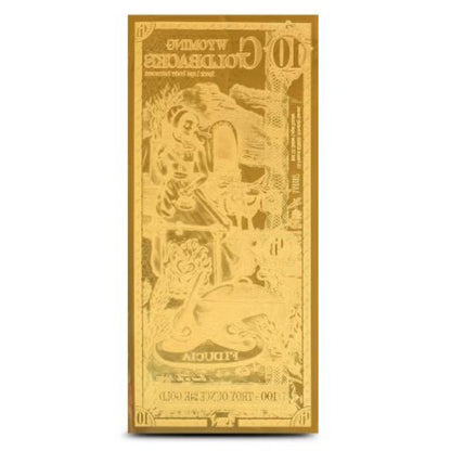 Wyoming 10 Goldbacks Goldnote 1/100 oz