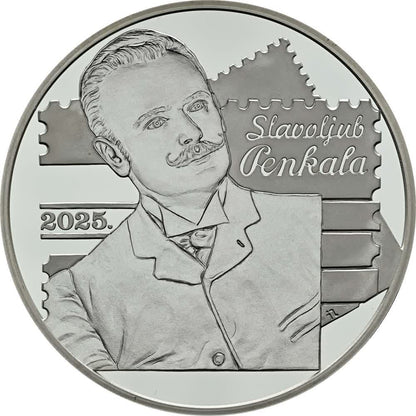 Kroatien 4-Euro-Silbermünze 2025 zu Ehren von Slavoljub Penkala

