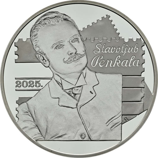Kroatien 4-Euro-Silbermünze 2025 zu Ehren von Slavoljub Penkala

